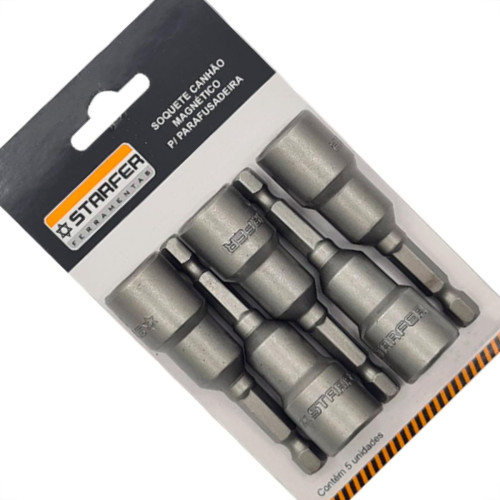 Soquete Canhao Magn.Starfer 13Mm - Kit C/5 PC Soquete Canhao Magn.Starfer 13Mm - Kit C/5 PC