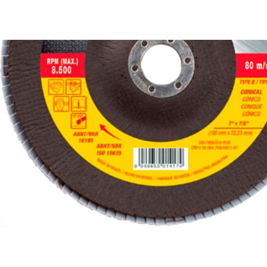 Disco Flap Starrett 7'' 80 Disco Flap Starrett 7'' 80