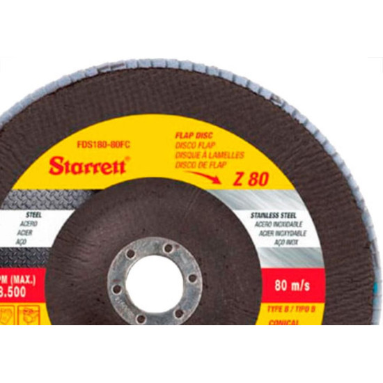 Disco Flap Starrett 7'' 80 Disco Flap Starrett 7'' 80