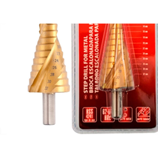 Broca Escalonada Mtx 4 A 32Mm Broca Escalonada Mtx 4 A 32Mm
