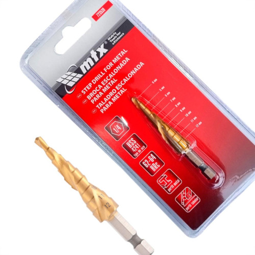 Broca Escalonada Mtx 4 A 12Mm Broca Escalonada Mtx 4 A 12Mm