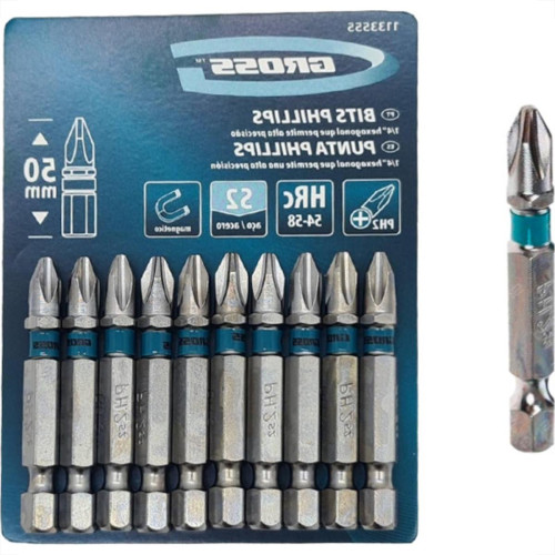 Bits Phillips Gross S2(Ph2)X 50Mm C/10 Bits Phillips Gross S2(Ph2)X 50Mm C/10