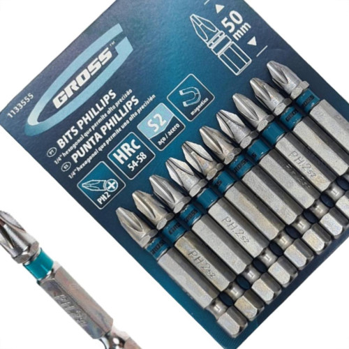 Bits Phillips Gross S2(Ph2)X 50Mm C/10 Bits Phillips Gross S2(Ph2)X 50Mm C/10