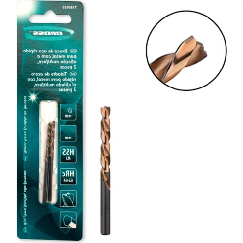 Broca Aco Rapido Gross 2,5Mm - Kit C/2 PC Broca Aco Rapido Gross 2,5Mm - Kit C/2 PC