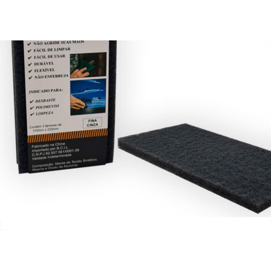 Lixa Manta Abr.Starf,Fina 225X110 - Kit C/3 PC