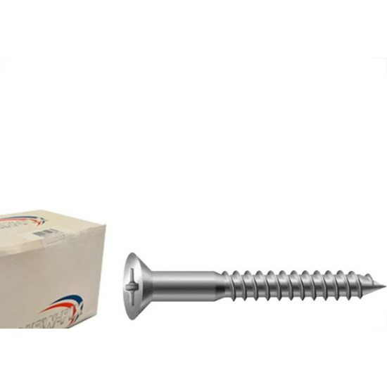 Parafuso Madeira Philips Nfix 2,5X 20 - Kit C/5 Centos