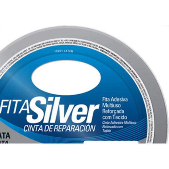 Fita Adesiva Silver Tek 48Mmx25M-Prata