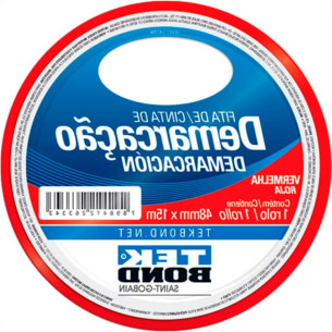 Fita Demarcao Solo Tek 48Mmx15M-Verm