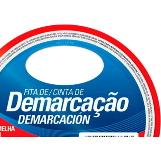 Fita Demarcao Solo Tek 48Mmx15M-Verm