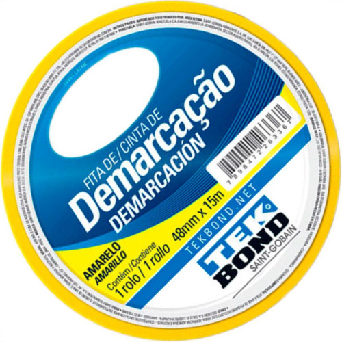 Fita Demarcao Solo Tek 48Mmx15M-Amar Fita Demarcao Solo Tek 48Mmx15M-Amar