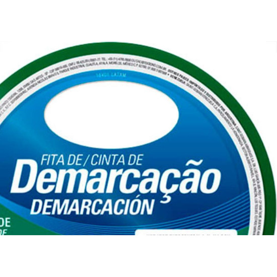 Fita Demarcao Solo Tek 48Mmx15M-Verde Fita Demarcao Solo Tek 48Mmx15M-Verde