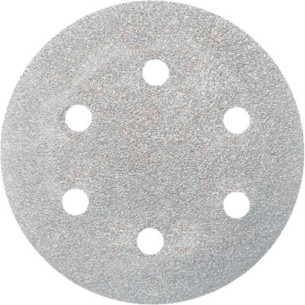Disco Lixa Pluma Branco 6X220 6Furo - Kit C/10 PC