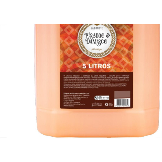 Sabonete Liq.Prem.Pessego/Damas 5Lt Sabonete Liq.Prem.Pessego/Damas 5Lt
