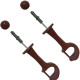 Suporte P/Varao Cadiz 19Mm Mogno