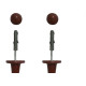Suporte P/Varao Cadiz 19Mm Mogno