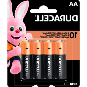 Pilha Duracell Alcalina Pq Aa C/04