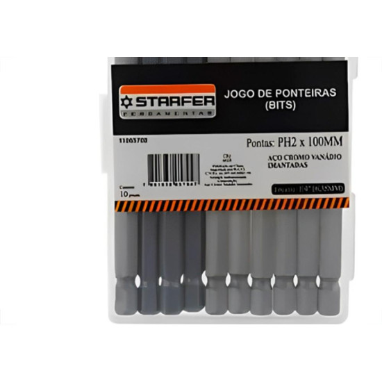 Bits Phillips Starfer N.2 X 100Mm C/10 Bits Phillips Starfer N.2 X 100Mm C/10