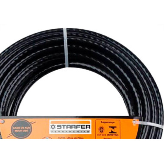 Cabo Aco Starf Pvc Pto 3/16X1/4 25M