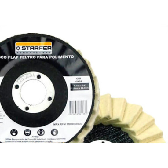 Disco Flap Starfer Feltro 4.1/2'' Disco Flap Starfer Feltro 4.1/2''