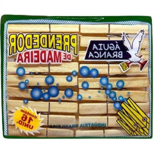 Prendedor Roupa Madeira Aguia Br C/16 Prendedor Roupa Madeira Aguia Br C/16