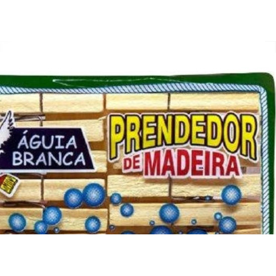 Prendedor Roupa Madeira Aguia Br C/16 Prendedor Roupa Madeira Aguia Br C/16