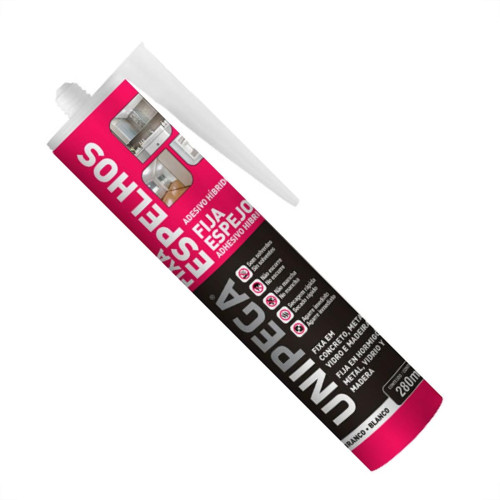 Cola Fixa Espelho Unipega Bco 280Ml Cola Fixa Espelho Unipega Bco 280Ml