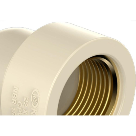 Cpvc-Krona Joelho.90 Trans 22X1/2 Cpvc-Krona Joelho.90 Trans 22X1/2