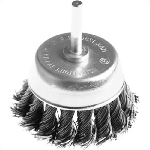 Escova Copo Disf.Malha trançada C/Haste 75Mm Escova Copo Disf.Malha trançada C/Haste 75Mm