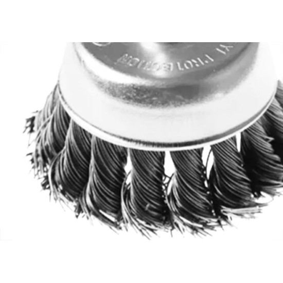 Escova Copo Disf.Malha trançada C/Haste 75Mm Escova Copo Disf.Malha trançada C/Haste 75Mm