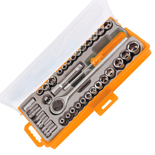 Jg Soquete E Bits Sparta Catr.1/4 40Pc Jg Soquete E Bits Sparta Catr.1/4 40Pc