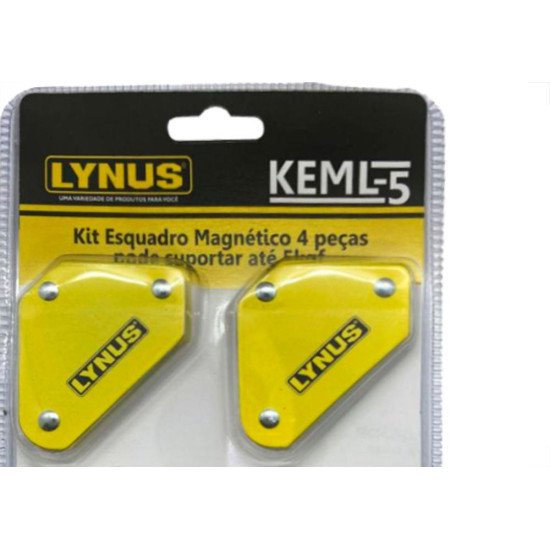 Kit Esquadro Magnetico Lynus 5Kg Kit Esquadro Magnetico Lynus 5Kg