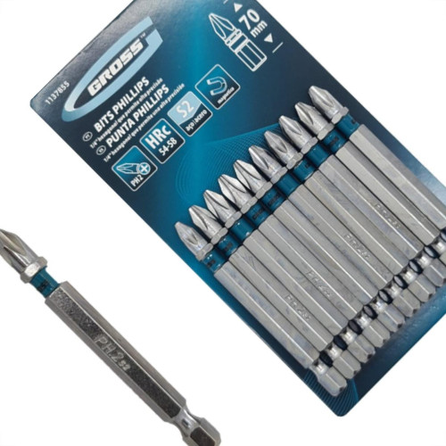 Bits Phillips Gross S2(Ph2)X 70Mm C/10 Bits Phillips Gross S2(Ph2)X 70Mm C/10