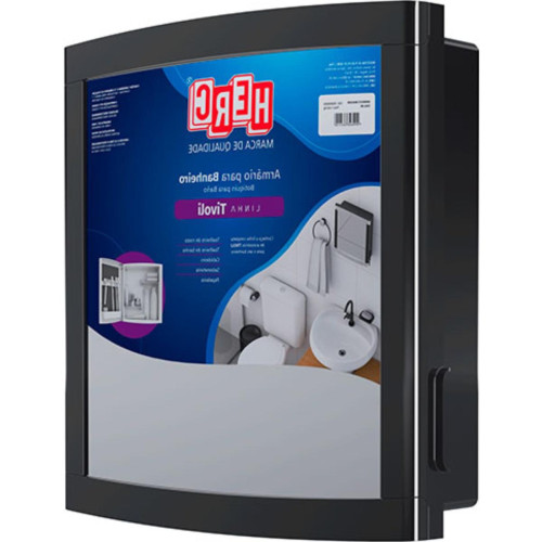 Armario Banheiro Herc Tivoli Preto 356