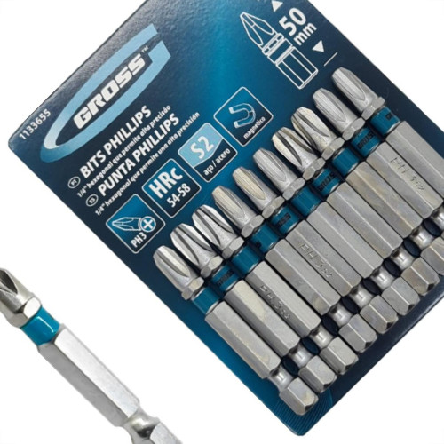 Bits Phillips Gross S2(Ph3)X 50Mm C/10 Bits Phillips Gross S2(Ph3)X 50Mm C/10