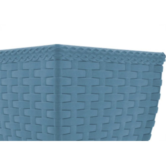 Vaso Cachepo Rattan Min Qdr.Color