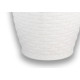 Vaso Rattan Redondo Branco Mini