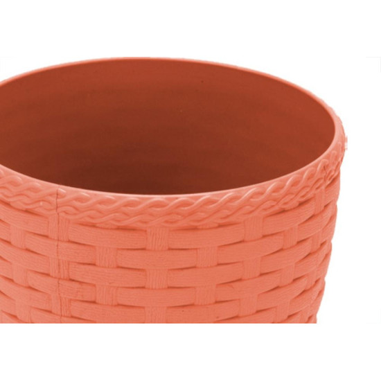 Vaso Rattan Redondo Color Mini