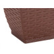 Vaso Cachepo Rattan M3 Quadr.Coffee