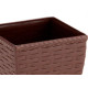 Vaso Cachepo Rattan M3 Quadr.Coffee