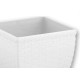 Vaso Cachepo Rattan M3 Quadr.Branco