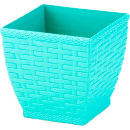 Vaso Cachepo Rattan M3 Quadr.Color Vaso Cachepo Rattan M3 Quadr.Color