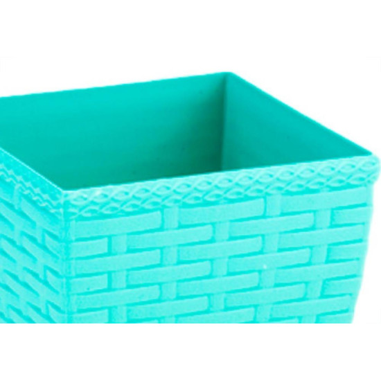 Vaso Cachepo Rattan M3 Quadr.Color Vaso Cachepo Rattan M3 Quadr.Color
