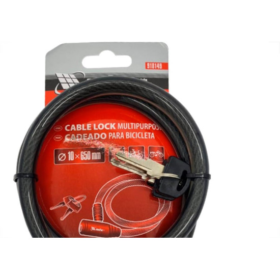 Cadeado P/Bike Chave 10Mmx 65Cm Mtx Cadeado P/Bike Chave 10Mmx 65Cm Mtx