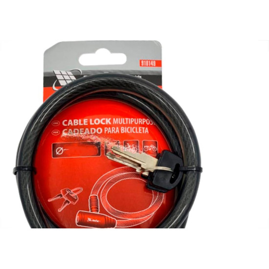 Cadeado P/Bike Chave 08Mmx120Cm Mtx Cadeado P/Bike Chave 08Mmx120Cm Mtx