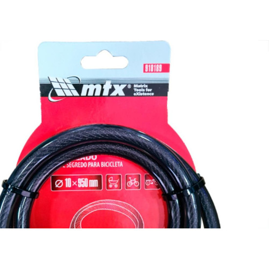 Cadeado P/Moto Segr 10Mmx 95Cm Mtx Cadeado P/Moto Segr 10Mmx 95Cm Mtx