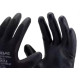 Luva Poliester Imbat Pu Preto 07 - Kit C/12 PR Luva Poliester Imbat Pu Preto 07 - Kit C/12 PR
