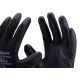 Luva Poliester Imbat Pu Preto 10 - Kit C/12 PR