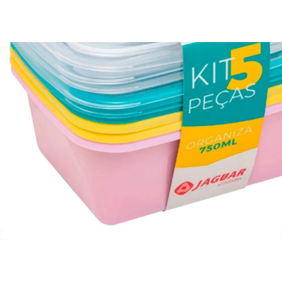Kit C/5Pcs Organiza Ret 750Ml-6326