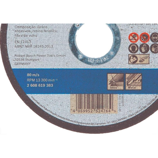 Disco Bosch Inox 4.1/2X1.0X 7/8