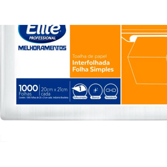 Papel Toalha Interf Elite Fs-C/1000 Papel Toalha Interf Elite Fs-C/1000